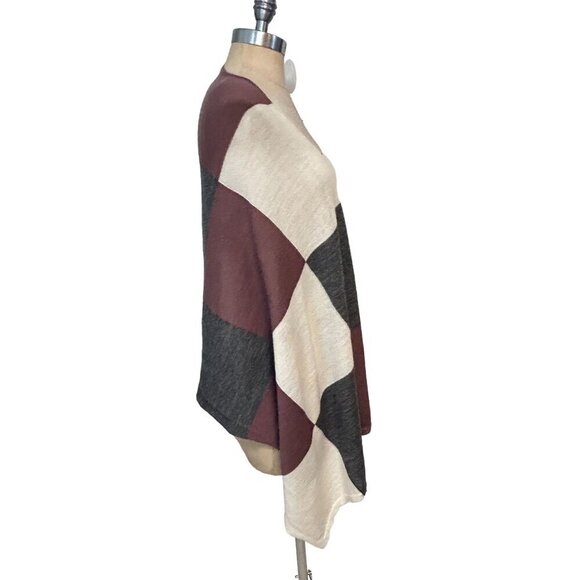 Peru Etnico 100% Baby Alpaca Wool Multicolor Block Design OS - Picture 4 of 8